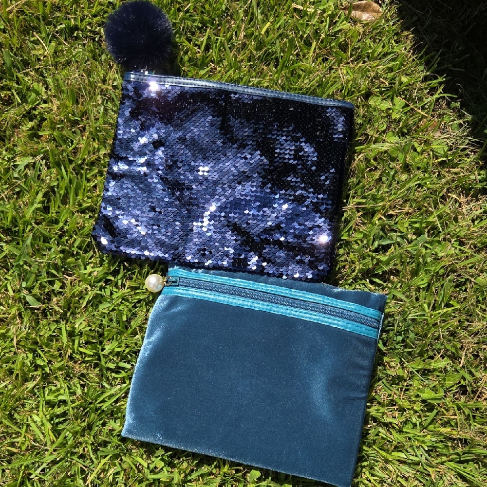 Ulta Sequin and Velvet Pouch Set